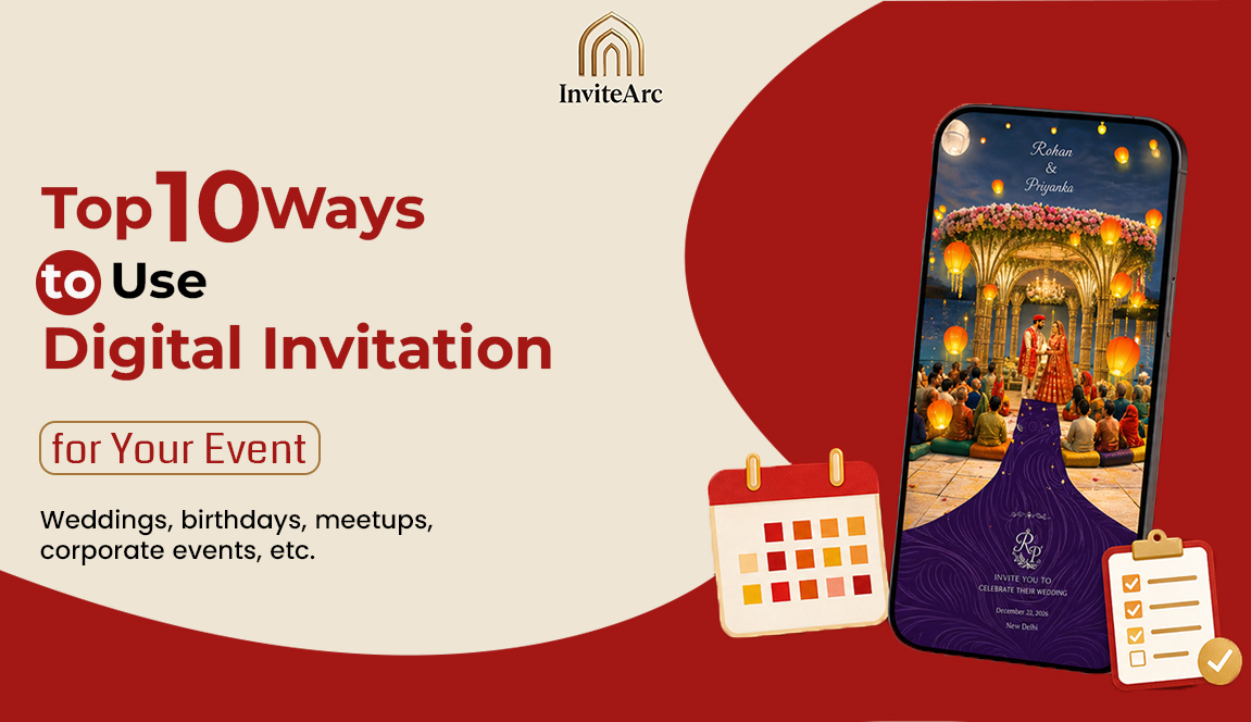Top 10 Ways to Use Digital Invitation for Your Event” – Weddings, birthdays, meetups, corporate events, etc.